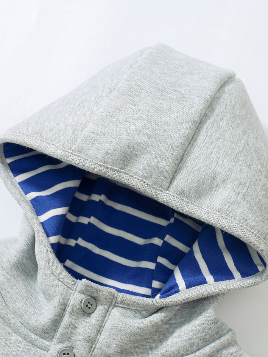 Little Maven Winter Warm Kidsren's Outwear European and American Style Velvet Hooded Kidsren's Clothing Long-Sleeved Boys' Sweatshirt