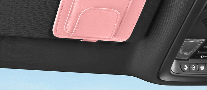 Car Sun Visor Storage Clip Multifunctional Car Glasses Clip Card Business Card Id Clip Bill Interior Storage Bag