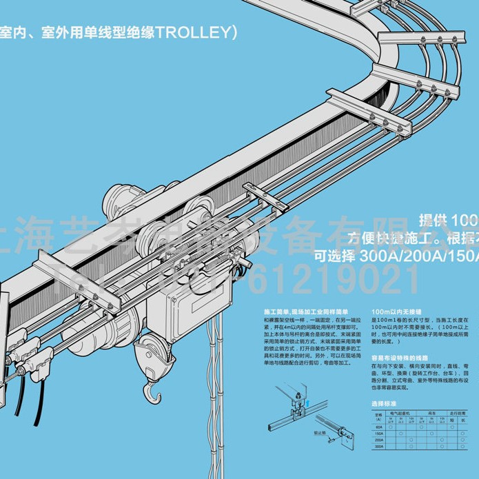 松下TRO-REEL室内室外用单极型滑触线