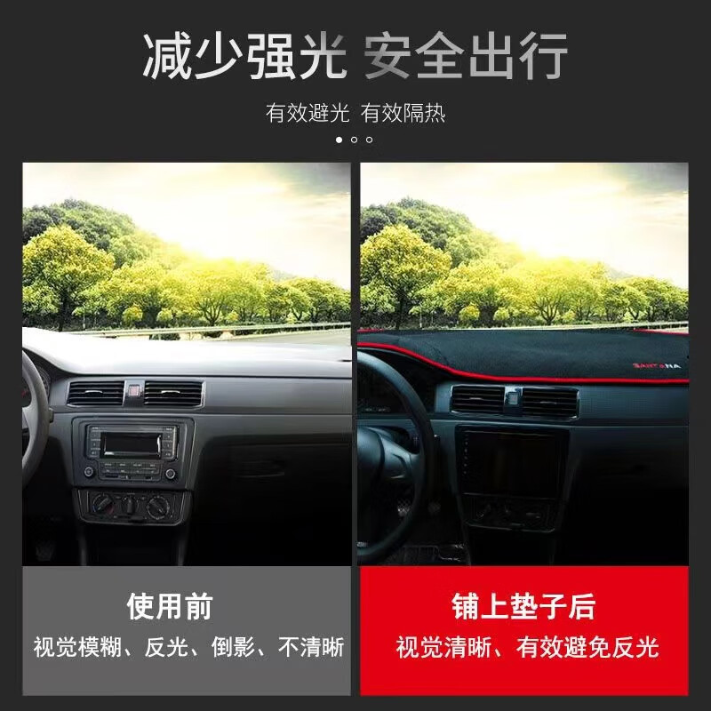 Suitable for 26 Models of Toyota Rav4 Center Console Light-Proof Mat Interior Decoration Dashboard Sunshade