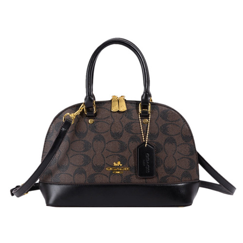 Retro Shell Handbag 2024 New Style Fashion Versatile Single Shoulder Crossbody Minority Brand Old Flower High-end Cross-border