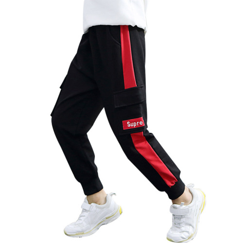 Boys' Pants Spring and Autumn Style Children's Overalls  New Autumn Clothing Medium and Large Children's Boys Casual Autumn Trousers