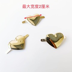 Metal Hardware Heart Shoe Clip Shoe Flower Shoe Accessory Shoe Material Bag Accessories Handbag Hardware Decoration Heart Shoe Clip