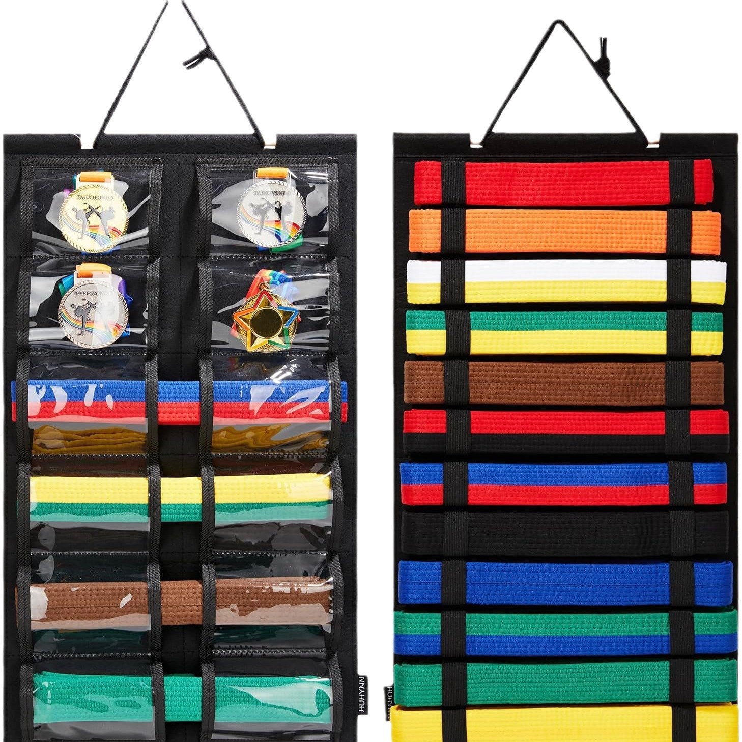 Wholesale Taekwondo Belt Display Rack Hanging Road Belt Medal Storage Wall Hanging Bag Karate Taekwondo