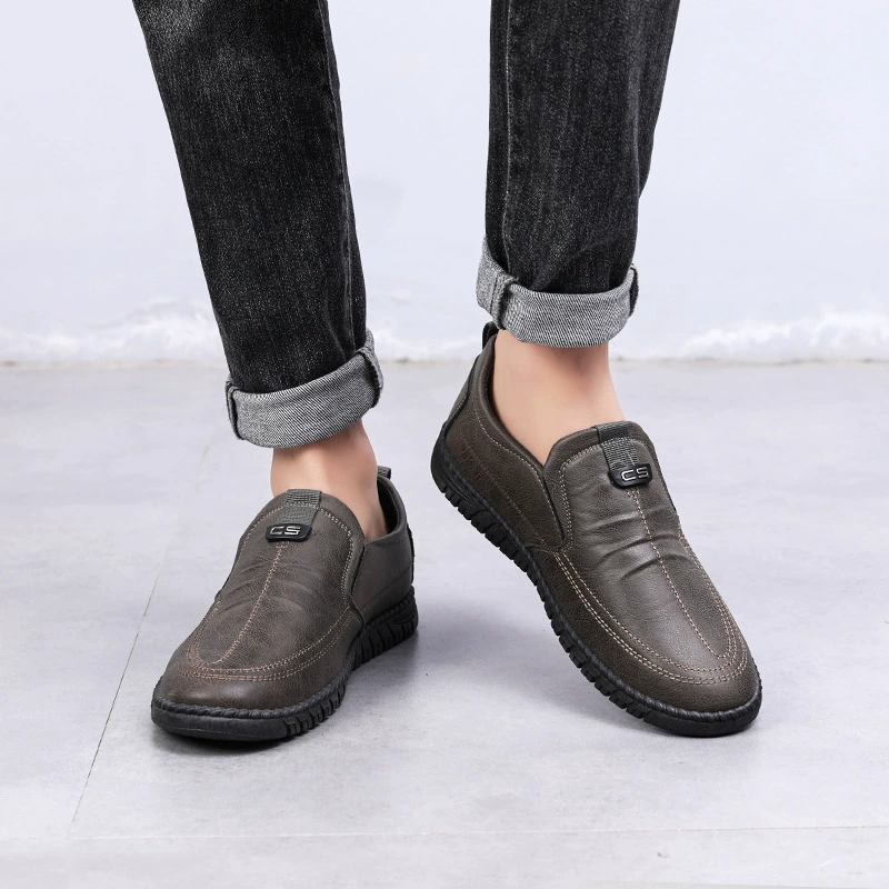 Spring shoes for leather shoes platform, high men's classic suit jacket, casual footwear, wholesale