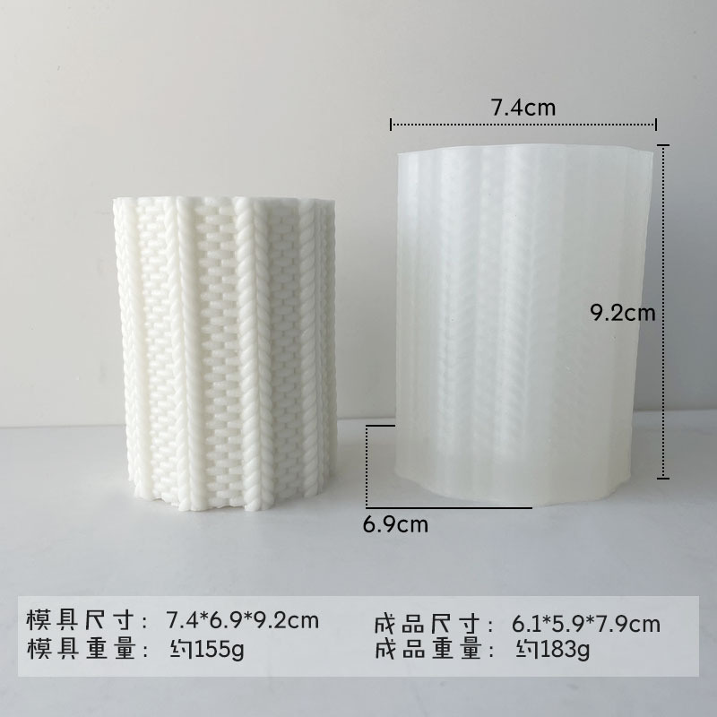 Jiahuimei creativo geométrico aromaterapia vela decoración molde DIY artesanal jabón pastel hornear molde de silicona