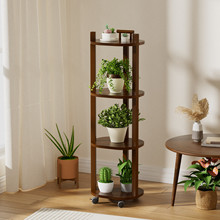 可移动室内落地多层花盆架阳台客厅沙发边几小户型茶几侧边柜花架