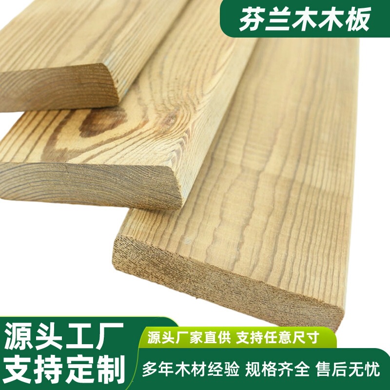 Finnish Wood Board, Anti-Corrosion Wood, Garden Fence, Wooden Walkway, Pine Terrace Flooring, Wooden Strips, Courtyard Balcony Solid Wood Flooring