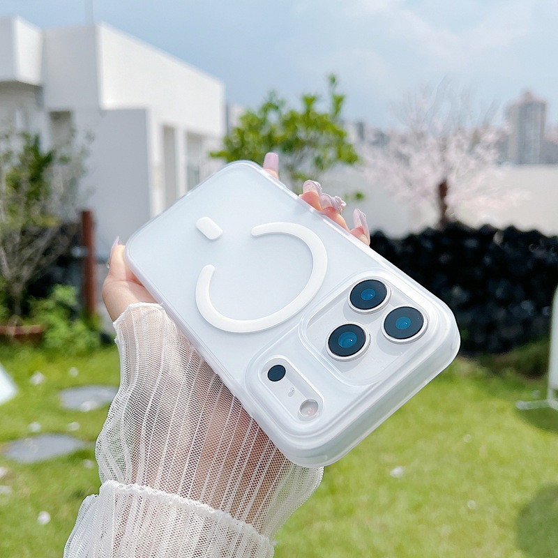 苹果17promax肤感磨砂手机壳 半透iPhone16/15磁吸14防摔13保护套|undefined