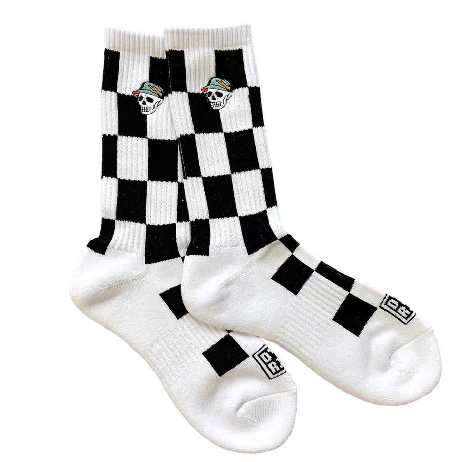 Devereux Professional Golf Golf Sports Mid-Length Thick-Soled Terry Long Socks Sports Socks Black