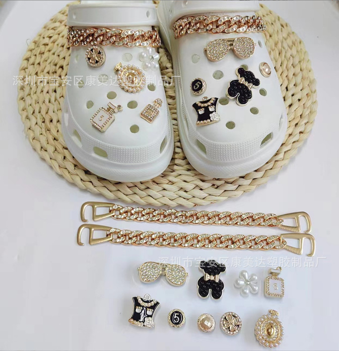 K24-Bear 안경 10 모조 다이아몬드 체인 (신발 제외)