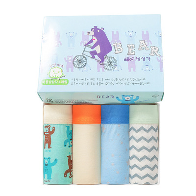 新款男童盒装短裤儿童卡通内裤中小大童幼儿学生宝宝内裤一件代发