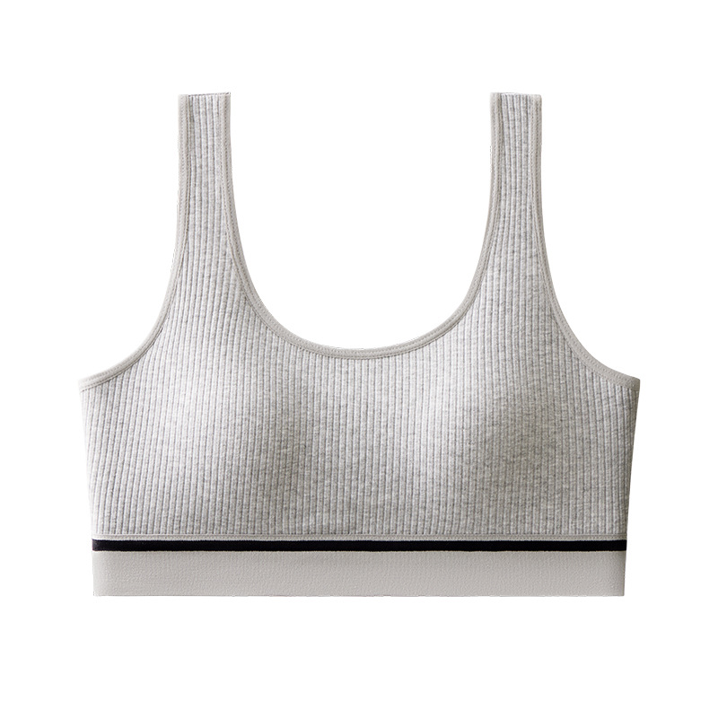 Cross-border belleza de la ropa interior de espalda, sujetador deportivo con rosca de tornillo, absorción de sudor, transpiración, uso exterior con cinturón de algodón para limpiar el pecho