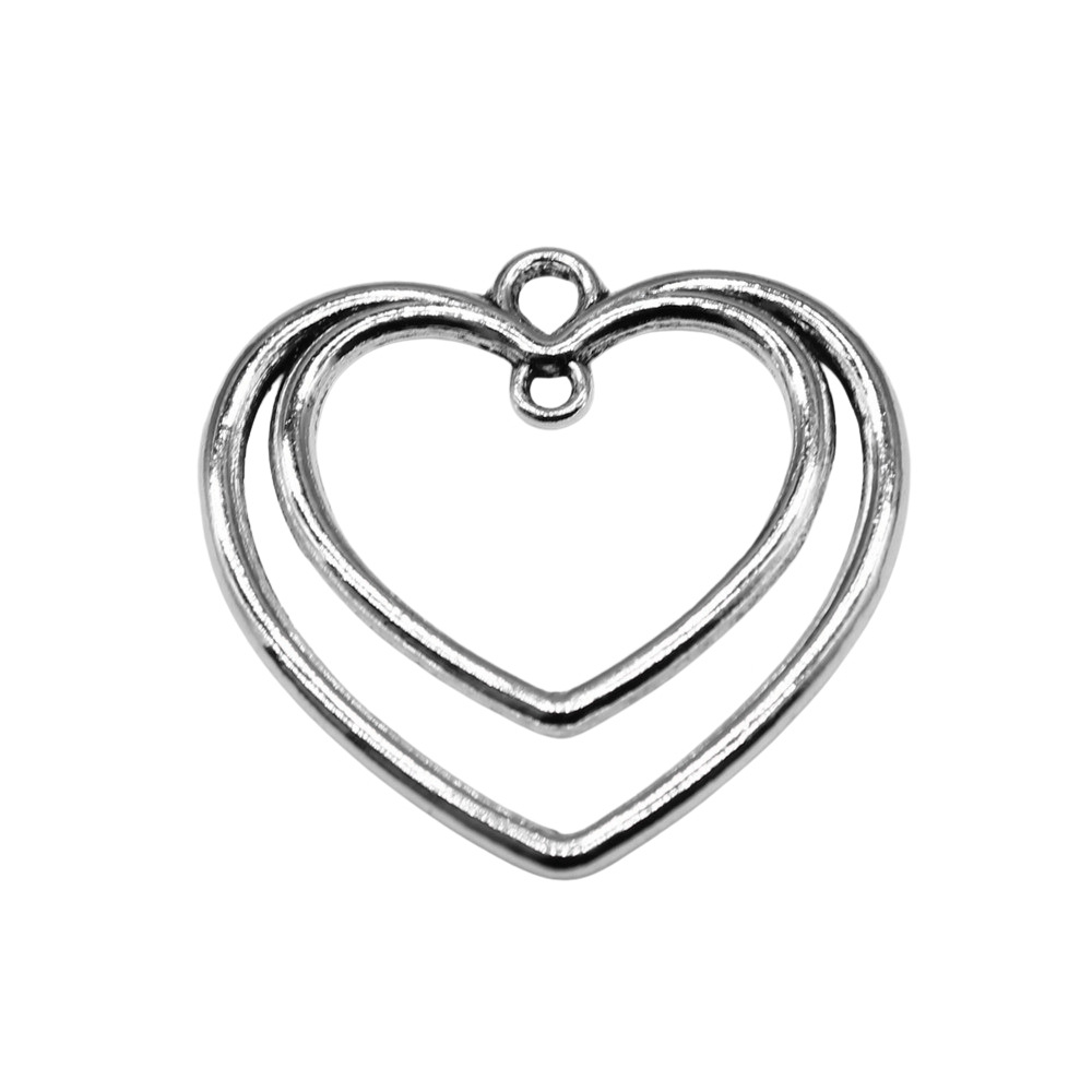 1 Piece Retro Heart Shape Alloy Plating Pendant Jewelry Accessories display picture 3