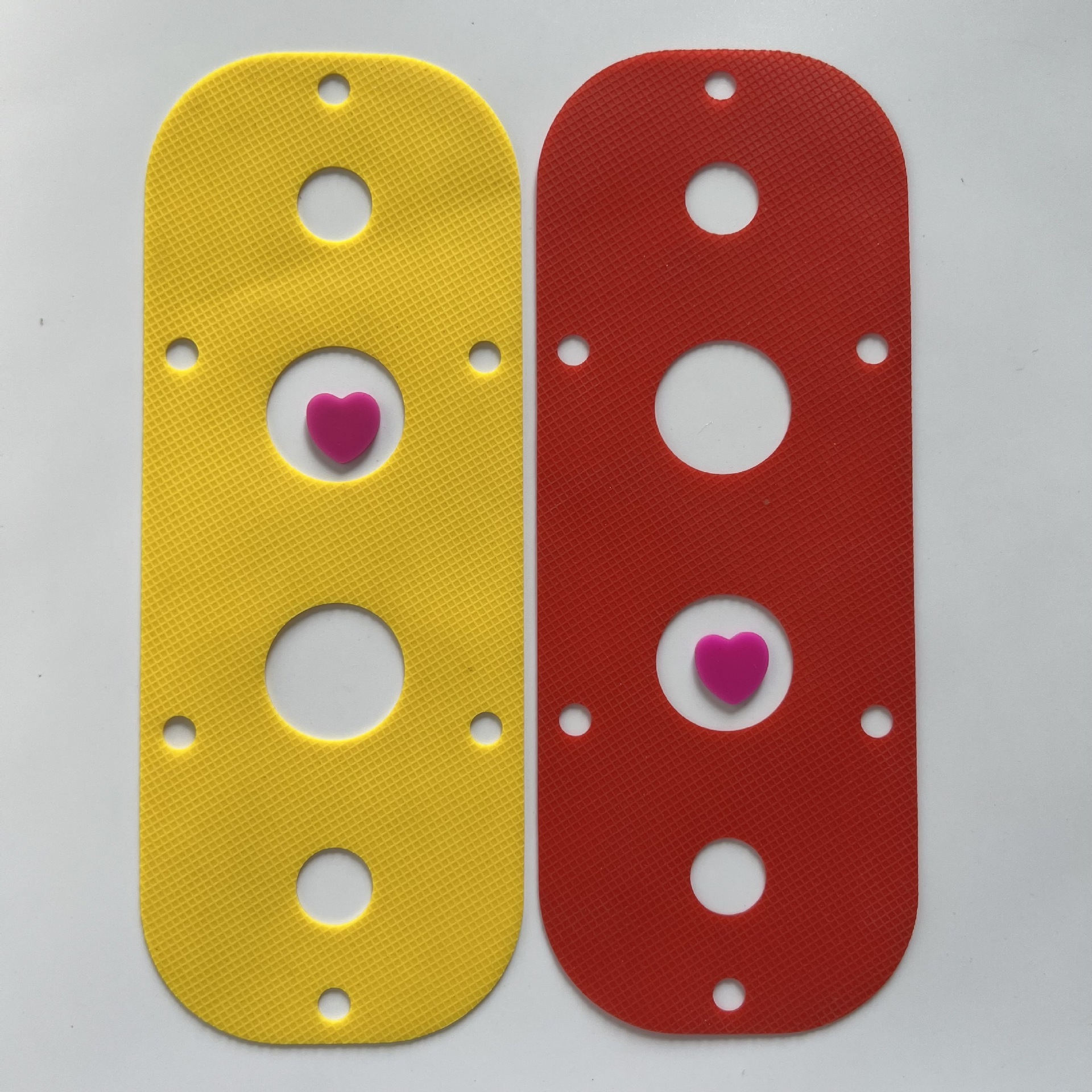 浙江丰源单面胶粘透明硅胶垫红色胶垫胶粘脚垫片回字形硅胶密封圈