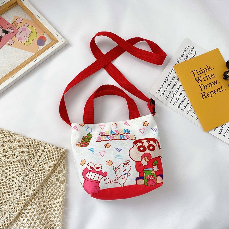 Bolsos para niños al por mayor Bolsos de hombro de moda coreana para niños Bolsos de mensajero para niños de lona de dibujos animados Bolsos de mano