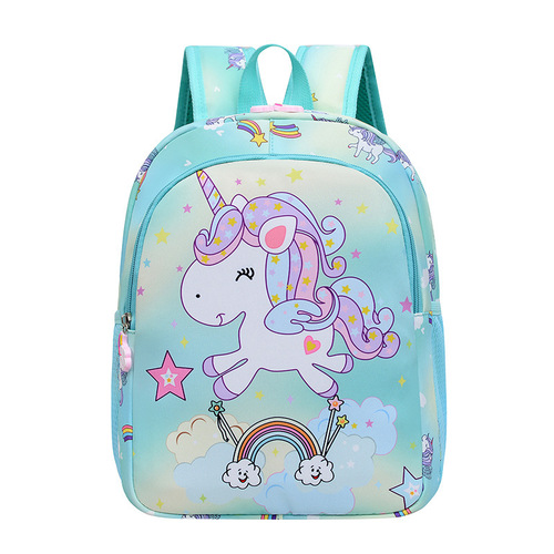 Children's unisex cute cartoon dinosaur backpack for kindergarten, double shoulder bag for children's outdoor travel