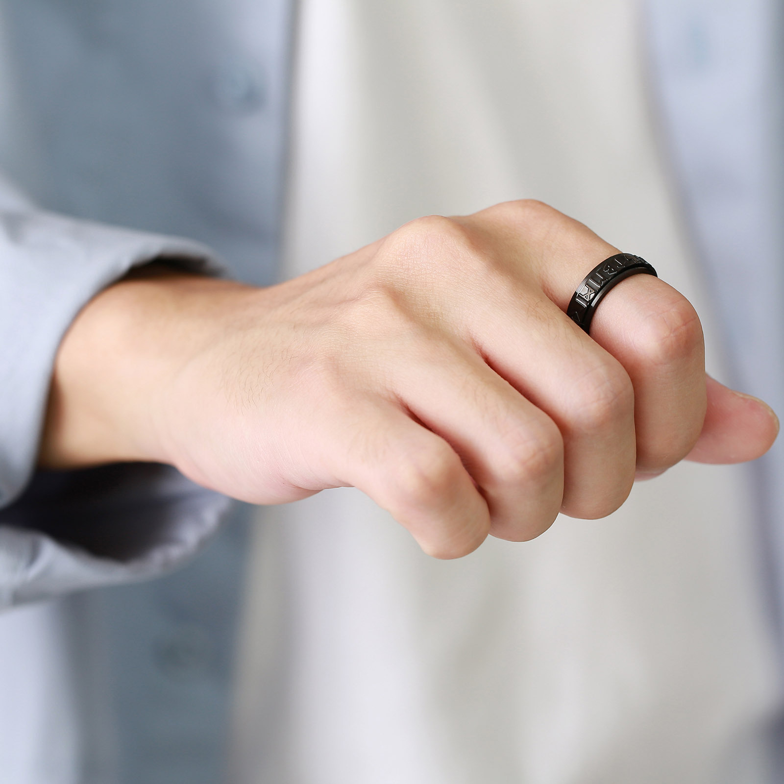 Fashion Letter Stainless Steel Rings Plating Stainless Steel Rings