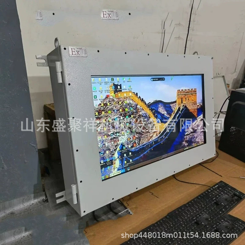 Взрывозащищенный сенсорный монитор для горных работ. Взрывозащищенный светодиодный дисплей может использоваться в различных условиях.