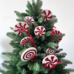 新しいクリスマス装飾クリエイティブキャンディパーティーレイアウトクリスマスツリーロリポップシミュレーション装飾吊り下げ装飾品
