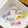 Cartoon brand Japanese cute hairgrip, bangs for elementary school students with bow