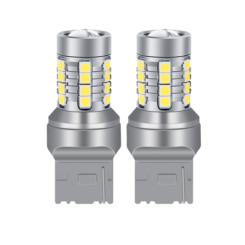 t10led ancho de automóvil luces de perfil luces de dirección 28SMD-7443LED luz de brillo luces de freno