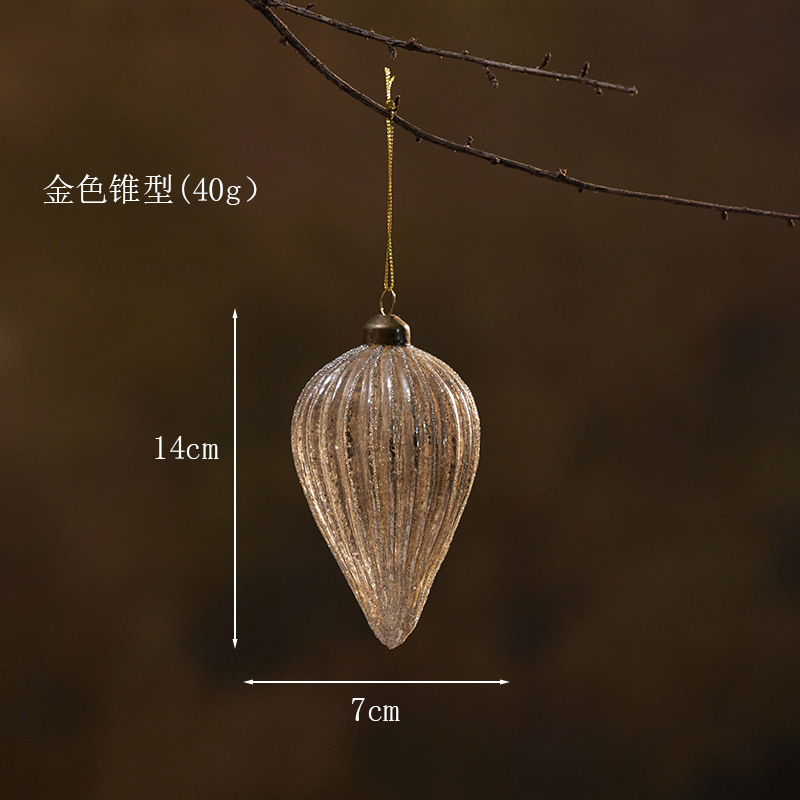 Bola de Navidad de vidrio, bola pintada de forma extraña, decoraciones de Navidad, colgantes, colgantes, escenarios, props, nuevos productos transfronterizos