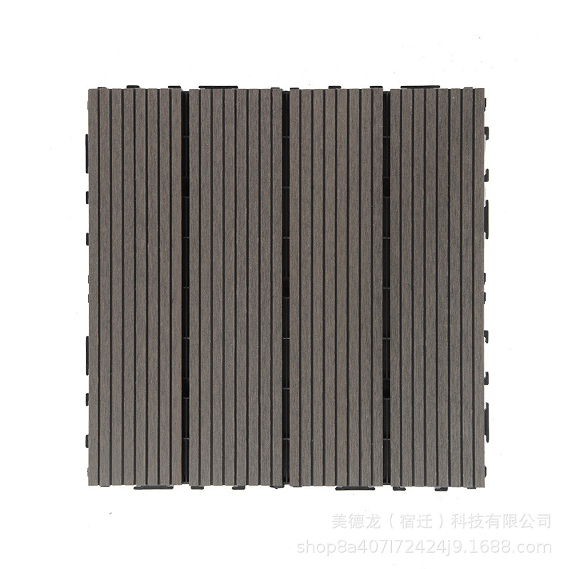 Suelo de Madera Anticorrosivo para Balcones Exteriores, Suelo de Madera Compuesta, Suelo Coextruido para Terrazas de Jardín, Apto para Uso en Exteriores