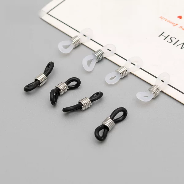 Non-Slip Silicone Ring Accessories Chain Jewelry Accessories Ring Glasses Chain Hanging Buckle Mask Rope Glasses Buckle Ring Wholesale in Stock
