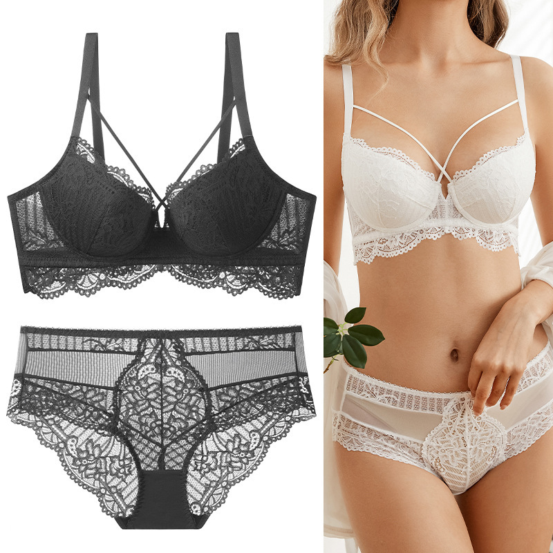 Sexy Lingerie for Small Busts, Push-Up Bra Set That Enhances and Prevents Sagging, Lace Shaping Bra with Side Support, Plus Size Bra Set Sexy Lingerie for Small Busts, Push-Up Bra Set That Enhances and Prevents Sagging, Lace Shaping Bra with Side Support, Plus Size Bra Set