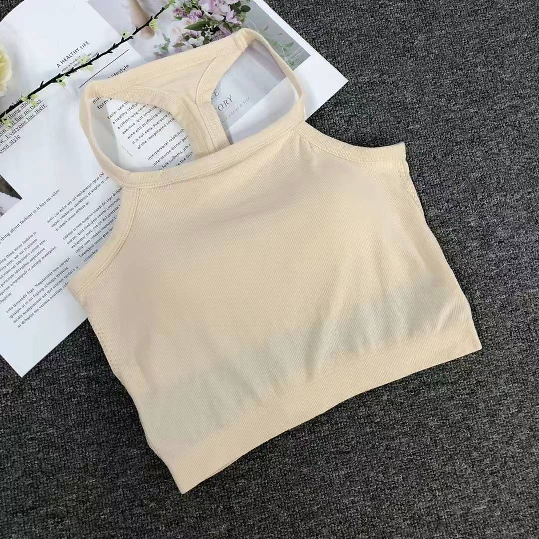 Nuevo chaleco sin costuras de alta elasticidad de alta calidad de dama sin anillo de acero bra de yoga ropa interior deportiva mujer al por mayor image 4