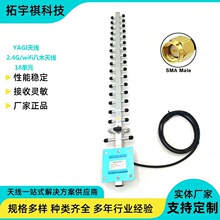 yagi天线2.4g/wifi八木天线18单元24db高增益室外定向鱼骨天线