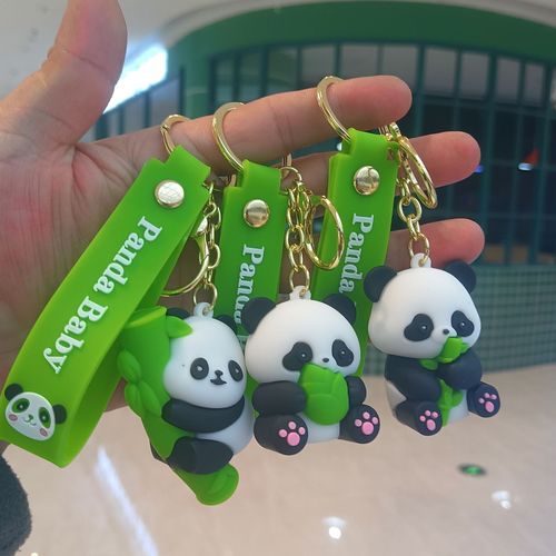 Cute Bamboo Panda Keychain, Internet Famous Panda Bag, Plush Doll, Charms, Arcade Gift, Wholesale