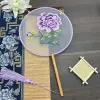Double-sided embroidery-Purple Peony