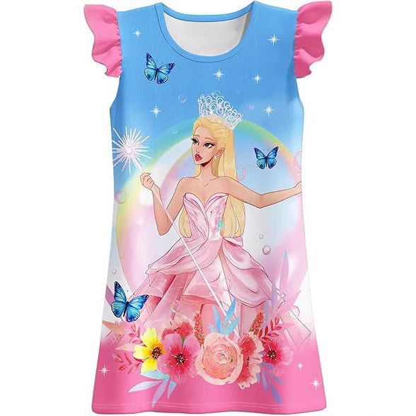2024 Amazon New Kids Dress Girl Princess Costume Birthday Party Dress Halloween Cosplay Costume