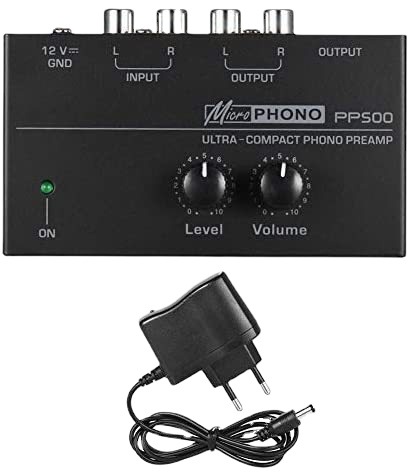 Preamplificador PP500 Giradiscos Controles de Volumen Phono
