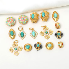 S925�ŷ��y僽��Ƕ��Ȼ�G��ʯ�������DIY�����ִ�Ͱ���������
