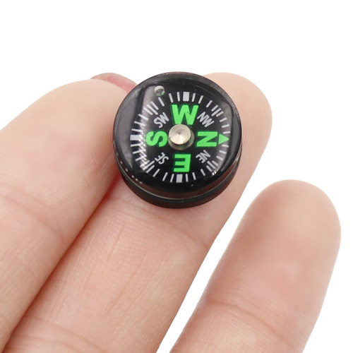 15mm micro oil-injected compass for stationery, clothing and decorative accessories pocket mini compass outdoor north compass