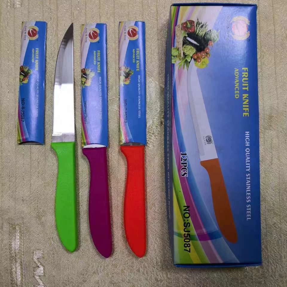 Yangjiang Feng Zhifeng 5087, красочная ручка из полипропилена, фруктовый нож Feng Zhifeng, нож из нержавеющей стали