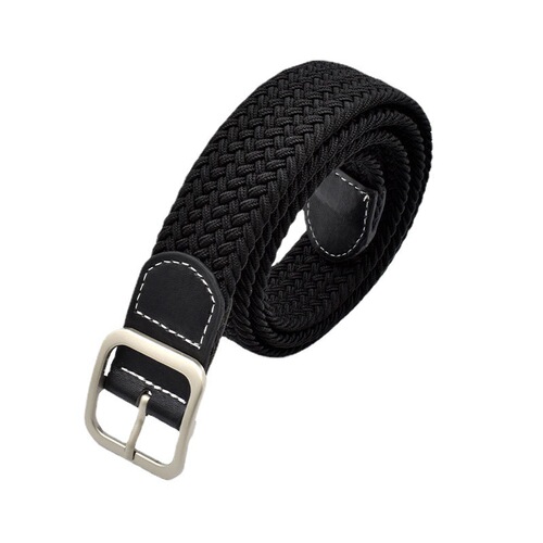 Hong Kong style simple canvas belt men's Korean version trendy fashion retro ins casual student woven elastic belt