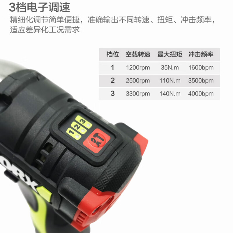 WIX WIX WU132X litio sin escobillas destornillador de choque eléctrico perforador de mano doméstico destornillador eléctrico eléctrico