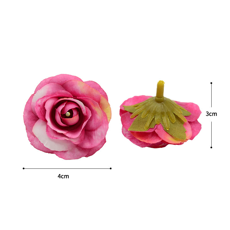 貴妃バラの花頭模造小バラの花ウェディングフラワーコンフェッショナル装飾シルクフラワー素材パックフラワーボックス卸売|undefined