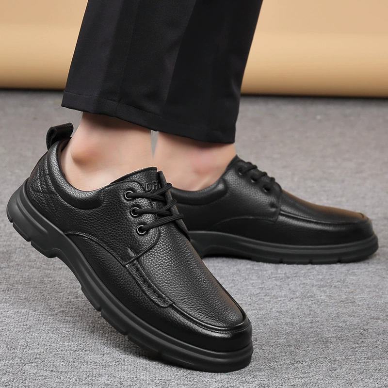  Spring non-slip wear-resistant footwear for leisure for leather shoes, direct factory sales, trend of season, genuine leather, soft sole