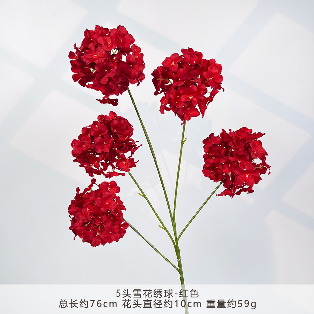Hxx-5 snowflake hydrangea - red