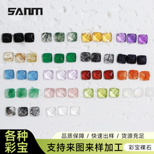 ��Ȼʯ��ʯ�̭t��ʯ�ڰl���S����������4X4mm��ָ�Ʒ����Ƕ��