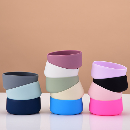 New anti-slip base at the bottom of the thermos cup, thickened tough base, silicone protective cover at the bottom of the water cup, wide mouth kettle accessories