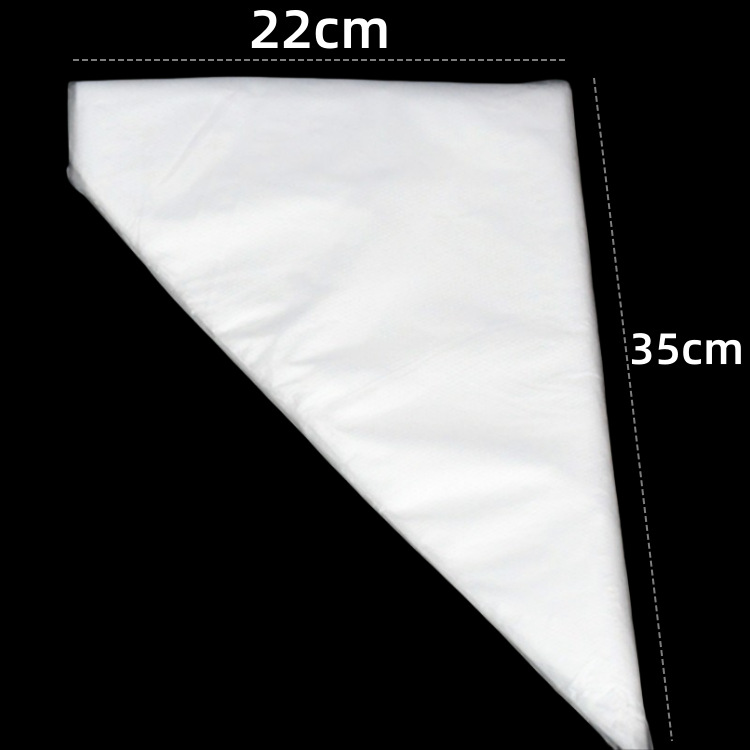 Bolsa de pastelería desechable, bolsa de exprimir, herramienta de pastel, bolsa triangular de crema de galletas decorativas, bolsa de pastel de bricolaje gruesa