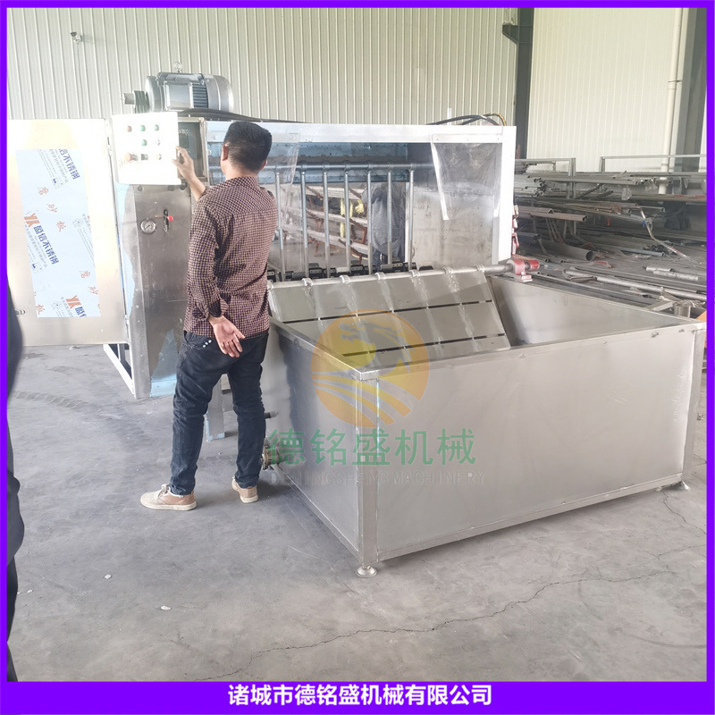 标准大小的猪褪毛机 全自动整猪刨毛机 带方形控温猪烫池