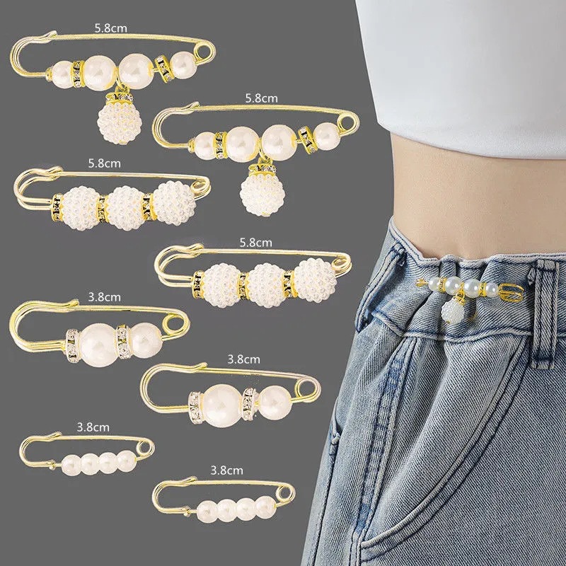 Collection Belt Buckle Waist Of Trousers Small Artifact Collection Waist Of Trousers Pin Fixed Pants Anti-exposure Brooch Buckle Skirt Adjustable Buckle display picture 1