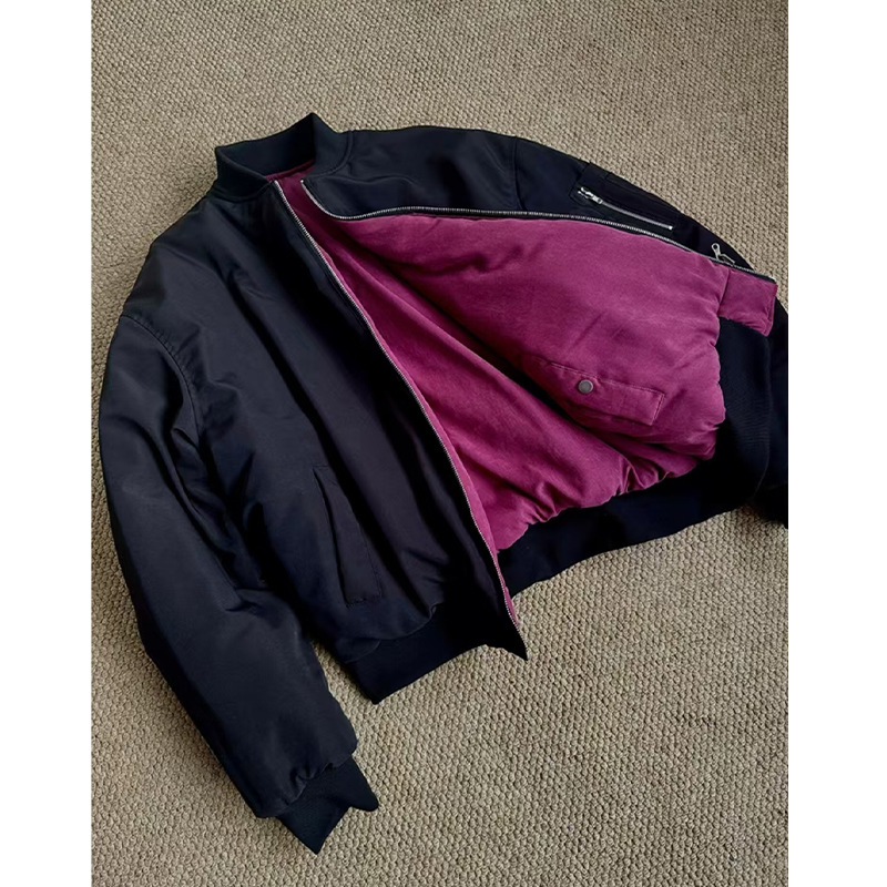 Demi-season double-sided down jacket